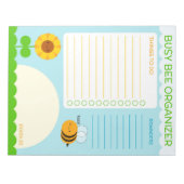 Besetzte Bienenorganisatorin - Liste Notizblock (Vorderseite)