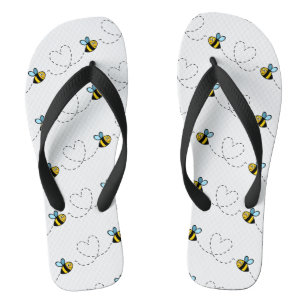 Besetzte Flip Flops für das Muster der Hummeln Badesandalen