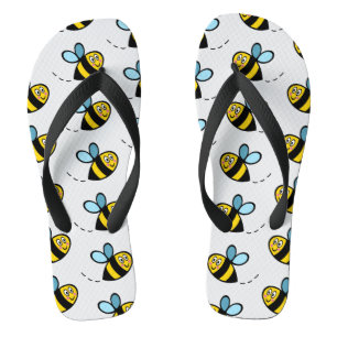 Besetzte Flip Flops für das Muster der Hummeln Badesandalen