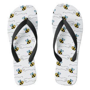 Besetzte Flip Flops für das Muster der Hummeln Badesandalen