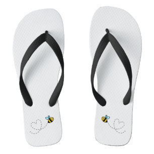 Besetzte Flip Flops für das Muster der Hummeln Badesandalen