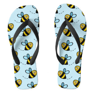 Besetzte Flip Flops für das Muster der Hummeln Badesandalen