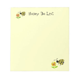 Besetzte Hummeln Honey Do List Notizblock