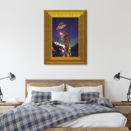 Besetzte Leinwand (Insitu (Schlafzimmer))