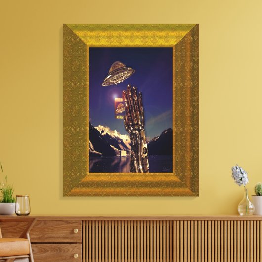 Besetzte Leinwand (Insitu (Wohnzimmer))