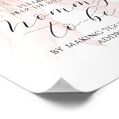 Besetzte Mama Ansprache Floral Bow Girl Babydusche Poster (Ecke)