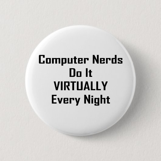 Besetzte Nerd Button (Vorderseite)