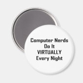 Besetzte Nerd Magnet (Vorderseite/Rückseite)