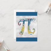 Besetzte Pi-Symbol-Grußkarte Karte (Vorderseite/Rückseite Beispiel)