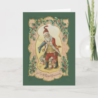 Besetzte Weihnachtskarte Feiertagskarte