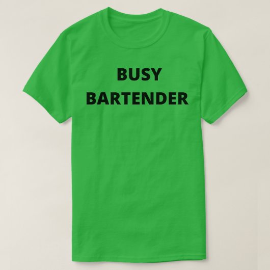 Besetzter Barkeeper T-Shirt (Design vorne)