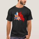 Besetzter Berlin-T - Shirt<br><div class="desc">Besetzte Sektoren Berlins (die Sowjetunion,  Briten,  Franzosen und die USA) von Berlinosten und -westen</div>