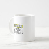 Besetzter Hodenkrebs Kaffeetasse (Vorderseite Links)