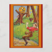 Besetzter Jack O'Lantern Halloween Karten & Postka (Vorderseite)