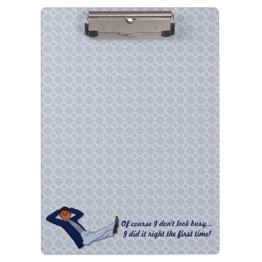 Besetzter Mann Klemmbrett (Vorderseite)