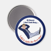 Besetzter Mann Magnet (Vorderseite/Rückseite)