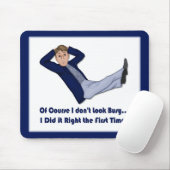 Besetzter Mann Mousepad (Mit Mouse)