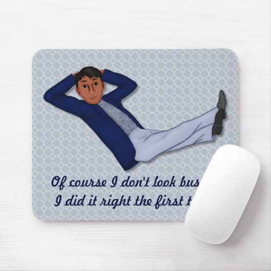 Besetzter Mann Mousepad (Mit Mouse)