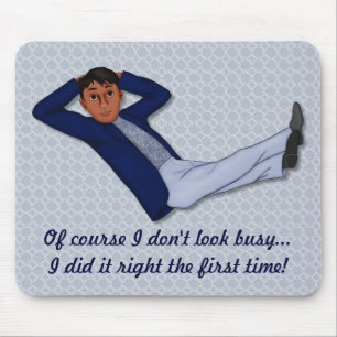 Besetzter Mann Mousepad