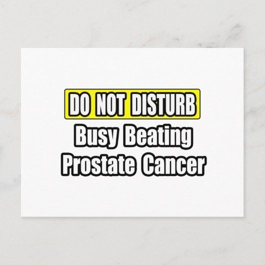 Besetzter Prostatakrebs Postkarte (Vorderseite)