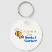 Besetzter Sozialarbeiter Schlüsselanhänger (Vorderseite)