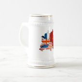 Besetztes Berlin Stein Bierglas (Vorderseite Links)