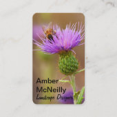 Besetztes Bier auf Lila Dickdarm Visitenkarte (Vorderseite)