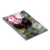 Besetztes Bumblebee- und Pinkl-Blume-Notebook Notizblock (Rechte Seite)