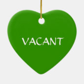 Besetztes freies grünes Rot Keramikornament (Hinten)