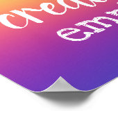 Besetztes Gebäude Mein Creative Empire Regenbogen Poster (Ecke)