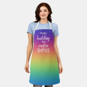Besetztes Gebäude meine kreative EMPIRE-Regenbogen Schürze (Getragen)