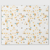 Besetztes Papier für Bienen und Taglilien Geschenkpapier (Flach)