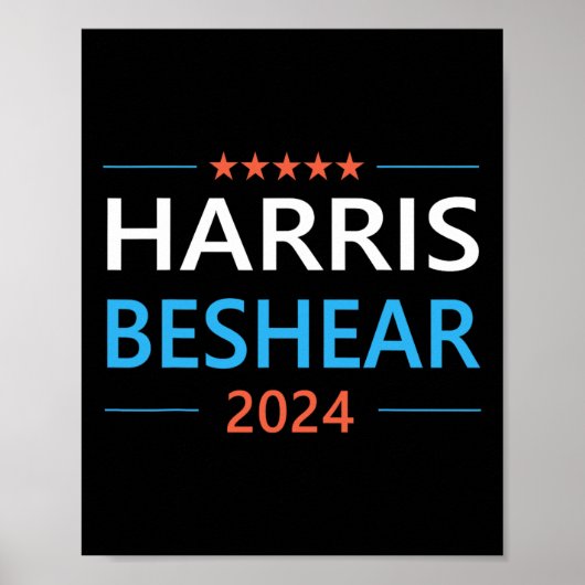 Beshear 2024 für Präsident Patriotic Kamala Democr Poster (Vorne)