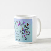 Beshert Simcha Tanz Kaffeetasse (VorderseiteRechts)