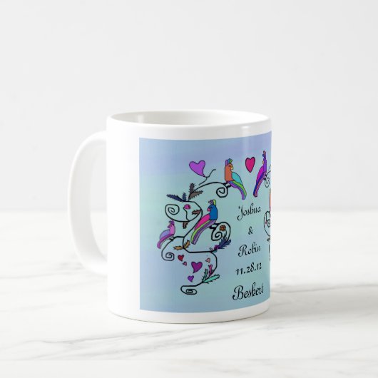 Beshert Simcha Tanz Kaffeetasse (Vorderseite Links)
