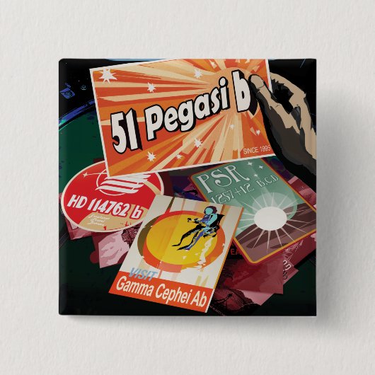 Besichtigen Sie das erste Exoplanet-System von auß Button (Vorderseite)