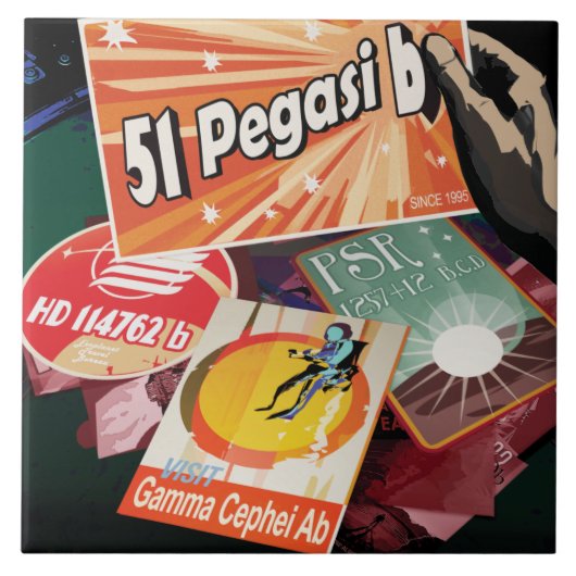 Besichtigen Sie das erste Exoplanet-System von auß Fliese (Vorderseite)