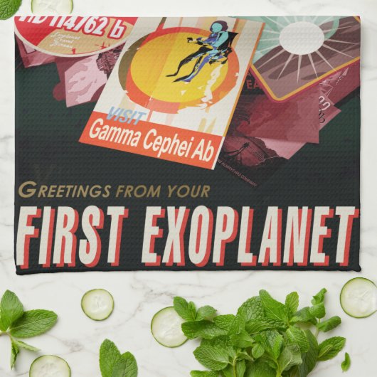Besichtigen Sie das erste Exoplanet-System von auß Geschirrtuch (Gefaltet)