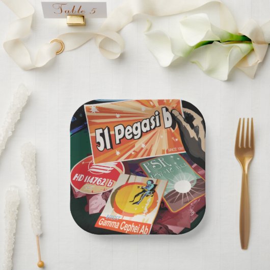 Besichtigen Sie das erste Exoplanet-System von auß Pappteller (Hochzeit)