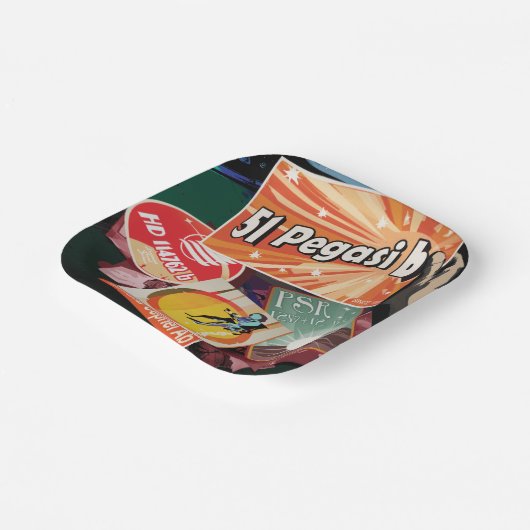 Besichtigen Sie das erste Exoplanet-System von auß Pappteller (Gewinkelt)