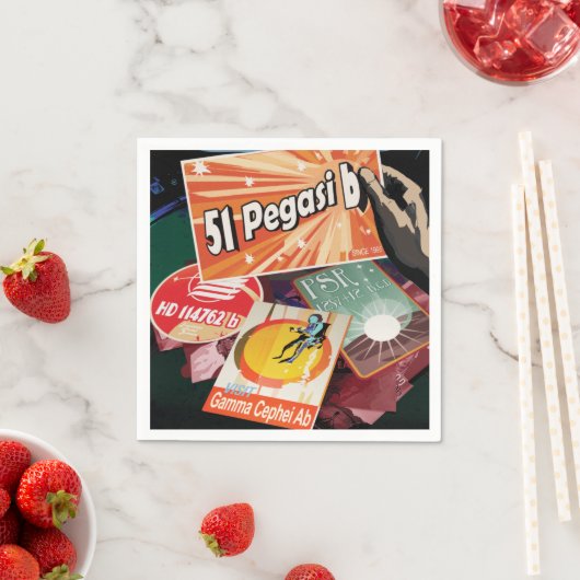 Besichtigen Sie das erste Exoplanet-System von auß Serviette (Beispiel)