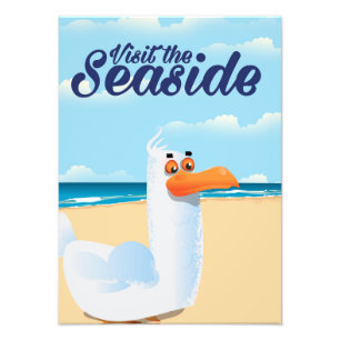 Besichtigen Sie das Reiseplakat "Seagull" Fotodruck
