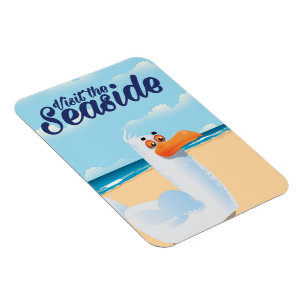 Besichtigen Sie das Reiseplakat "Seagull" Magnet