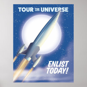 Besichtigen Sie das Universum! Melden Sie sich noc Poster