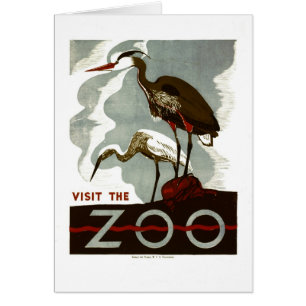 Besichtigen Sie den Zoo - WPA-Plakat -