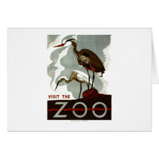 Besichtigen Sie den Zoo - WPA-Plakat -
