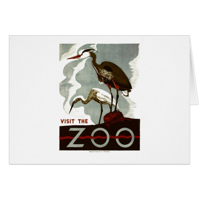 Besichtigen Sie den Zoo - WPA-Plakat - (Vorderseite (Horizontal))