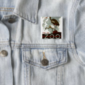 Besichtigen Sie den Zoo - WPA-Plakat - Button (Beispiel)