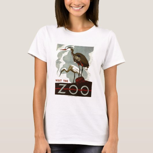 Besichtigen Sie den Zoo - WPA-Plakat - T-Shirt (Vorderseite)