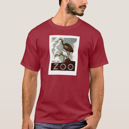 Besichtigen Sie den Zoo - WPA-Plakat - T-Shirt (Vorderseite)